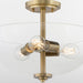 Myhouse Lighting Quorum - 2800-15-80 - Three Light Dual Mount - Adams - Aged Brass