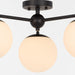 Myhouse Lighting Quorum - 339-3-59 - Three Light Semi-Flush Mount - Jasper - Matte Black