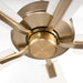 Myhouse Lighting Quorum - 4525-806 - 52" Ceiling Fan - Ovation - Aged Brass/Studio White