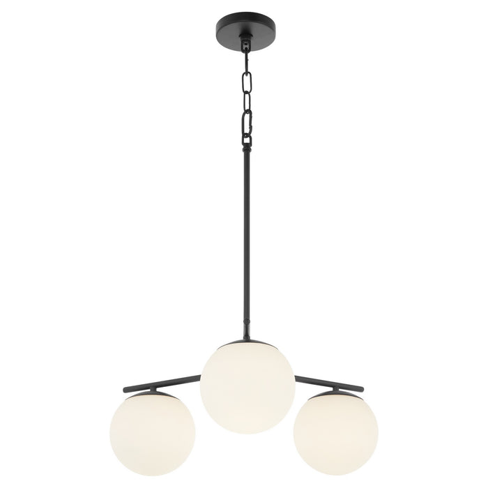 Myhouse Lighting Quorum - 639-3-59 - Three Light Chandelier - Jasper - Matte Black