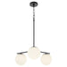 Myhouse Lighting Quorum - 639-3-59 - Three Light Chandelier - Jasper - Matte Black