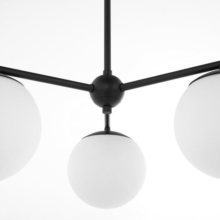 Myhouse Lighting Quorum - 639-3-59 - Three Light Chandelier - Jasper - Matte Black