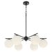 Myhouse Lighting Quorum - 639-6-59 - Six Light Chandelier - Jasper - Matte Black