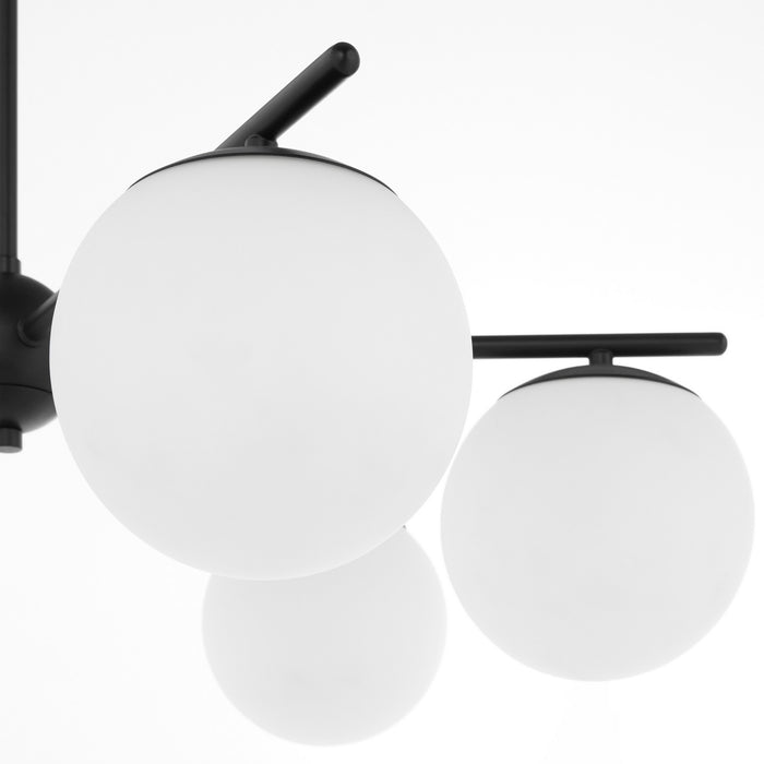 Myhouse Lighting Quorum - 639-6-59 - Six Light Chandelier - Jasper - Matte Black