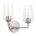 Myhouse Lighting Progress Lighting - P300540-009 - Two Light Bath & Vanity - Celino - Brushed Nickel