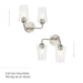 Myhouse Lighting Progress Lighting - P300540-009 - Two Light Bath & Vanity - Celino - Brushed Nickel