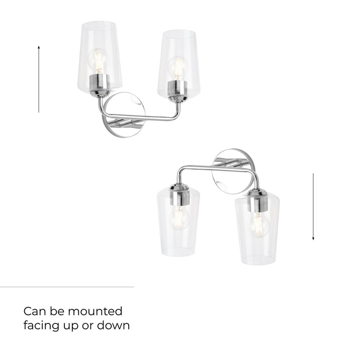 Myhouse Lighting Progress Lighting - P300540-015 - Two Light Bath & Vanity - Celino - Polished Chrome