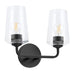 Myhouse Lighting Progress Lighting - P300540-031 - Two Light Bath & Vanity - Celino - Black