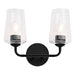 Myhouse Lighting Progress Lighting - P300540-031 - Two Light Bath & Vanity - Celino - Black