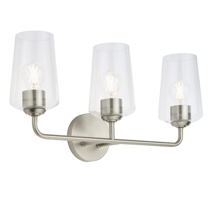 Myhouse Lighting Progress Lighting - P300541-009 - Three Light Bath & Vanity - Celino - Brushed Nickel