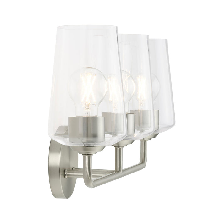 Myhouse Lighting Progress Lighting - P300541-009 - Three Light Bath & Vanity - Celino - Brushed Nickel