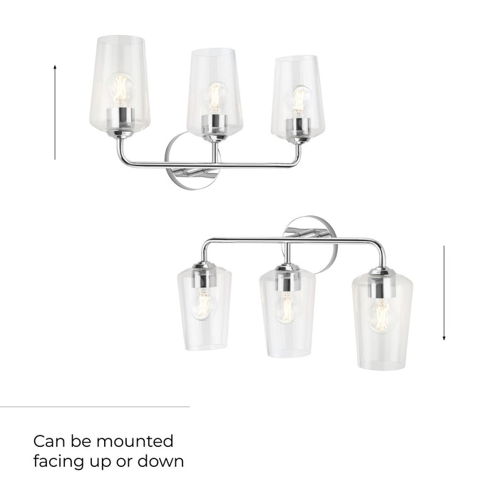 Myhouse Lighting Progress Lighting - P300541-015 - Three Light Bath & Vanity - Celino - Polished Chrome