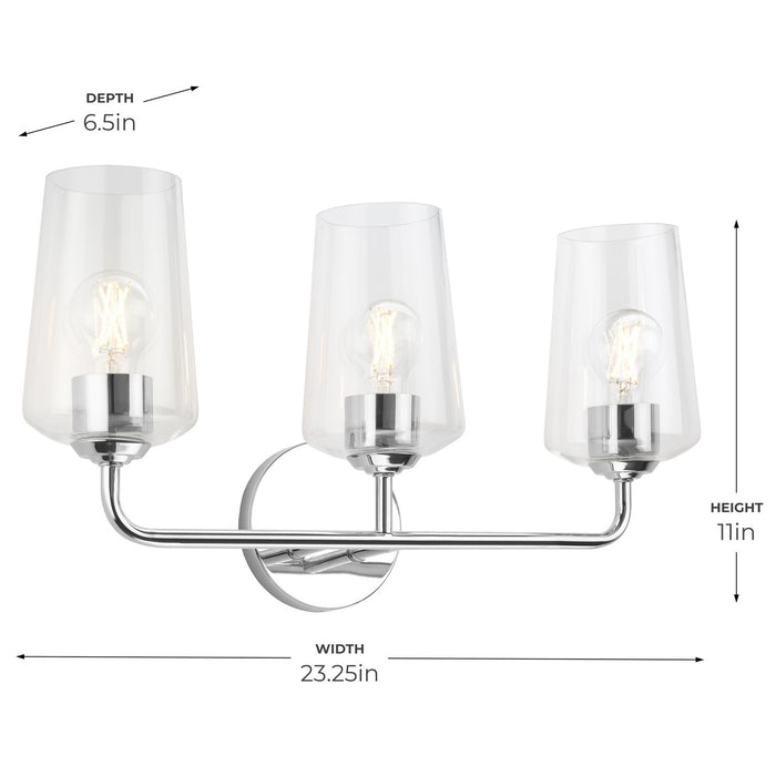Myhouse Lighting Progress Lighting - P300541-015 - Three Light Bath & Vanity - Celino - Polished Chrome