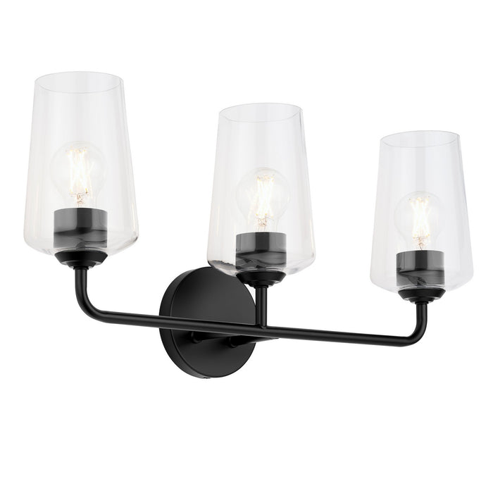 Myhouse Lighting Progress Lighting - P300541-031 - Three Light Bath & Vanity - Celino - Black
