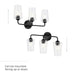 Myhouse Lighting Progress Lighting - P300541-031 - Three Light Bath & Vanity - Celino - Black