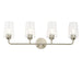 Myhouse Lighting Progress Lighting - P300542-009 - Four Light Bath & Vanity - Celino - Brushed Nickel