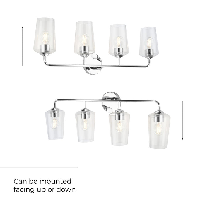 Myhouse Lighting Progress Lighting - P300542-015 - Four Light Bath & Vanity - Celino - Polished Chrome