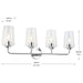Myhouse Lighting Progress Lighting - P300542-015 - Four Light Bath & Vanity - Celino - Polished Chrome