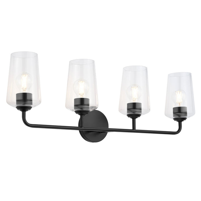 Myhouse Lighting Progress Lighting - P300542-031 - Four Light Bath & Vanity - Celino - Black