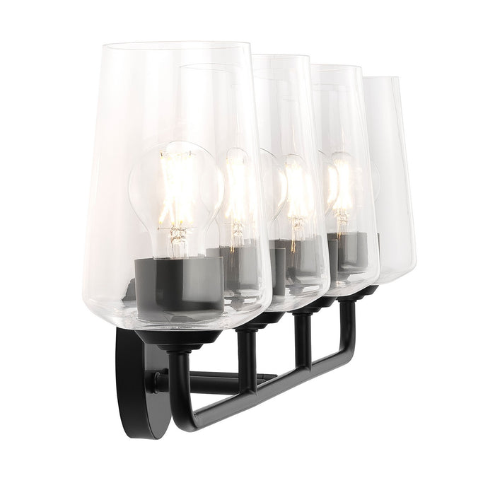 Myhouse Lighting Progress Lighting - P300542-031 - Four Light Bath & Vanity - Celino - Black