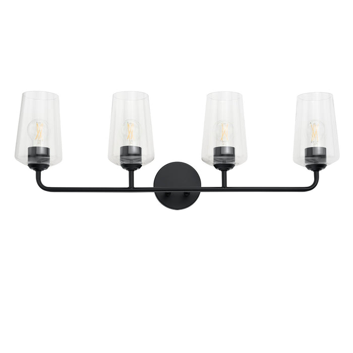 Myhouse Lighting Progress Lighting - P300542-031 - Four Light Bath & Vanity - Celino - Black