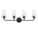Myhouse Lighting Progress Lighting - P300542-031 - Four Light Bath & Vanity - Celino - Black