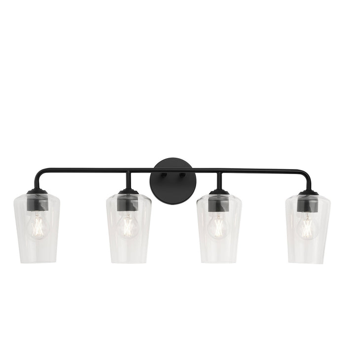 Myhouse Lighting Progress Lighting - P300542-031 - Four Light Bath & Vanity - Celino - Black