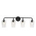 Myhouse Lighting Progress Lighting - P300542-031 - Four Light Bath & Vanity - Celino - Black