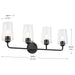 Myhouse Lighting Progress Lighting - P300542-031 - Four Light Bath & Vanity - Celino - Black