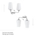 Myhouse Lighting Progress Lighting - P300543-015 - Two Light Bath & Vanity - Celino - Polished Chrome