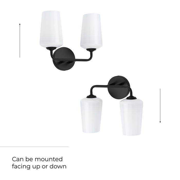 Myhouse Lighting Progress Lighting - P300543-031 - Two Light Bath & Vanity - Celino - Black