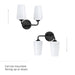 Myhouse Lighting Progress Lighting - P300543-031 - Two Light Bath & Vanity - Celino - Black
