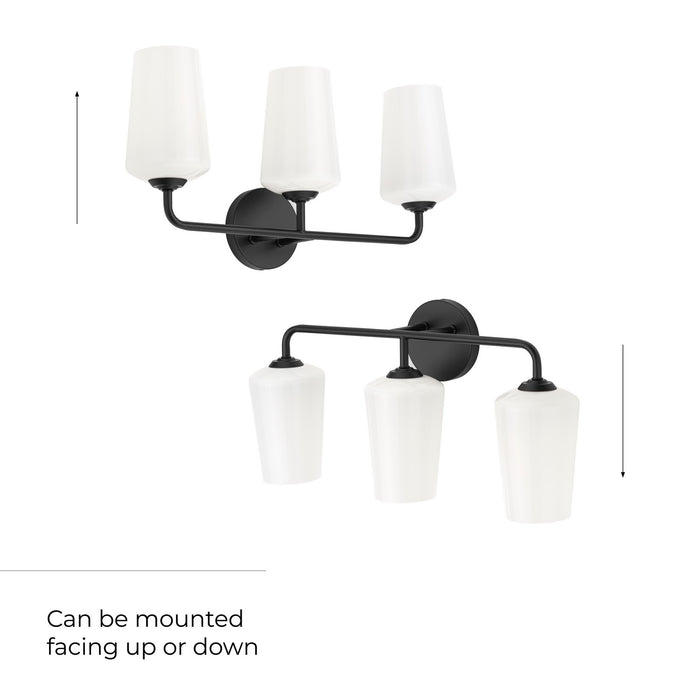 Myhouse Lighting Progress Lighting - P300544-031 - Three Light Bath & Vanity - Celino - Black
