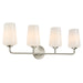 Myhouse Lighting Progress Lighting - P300545-009 - Four Light Bath & Vanity - Celino - Brushed Nickel
