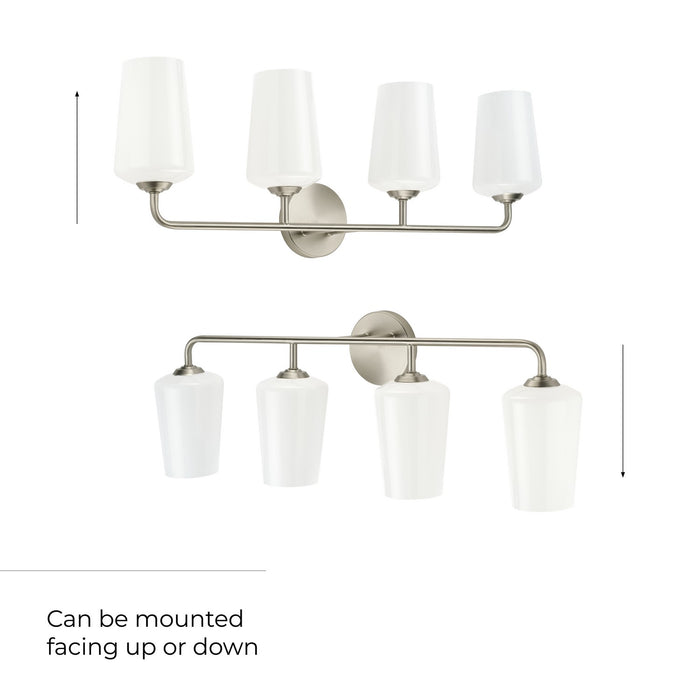 Myhouse Lighting Progress Lighting - P300545-009 - Four Light Bath & Vanity - Celino - Brushed Nickel