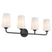 Myhouse Lighting Progress Lighting - P300545-031 - Four Light Bath & Vanity - Celino - Black