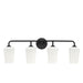 Myhouse Lighting Progress Lighting - P300545-031 - Four Light Bath & Vanity - Celino - Black