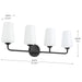 Myhouse Lighting Progress Lighting - P300545-031 - Four Light Bath & Vanity - Celino - Black