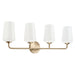 Myhouse Lighting Progress Lighting - P300545-177 - Four Light Bath & Vanity - Celino - Champagne Bronze
