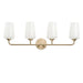 Myhouse Lighting Progress Lighting - P300545-177 - Four Light Bath & Vanity - Celino - Champagne Bronze