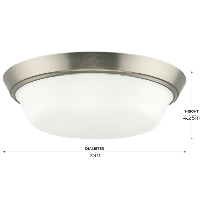 Myhouse Lighting Progress Lighting - P350304-009 - LED Flush Mount - Edessa - Brushed Nickel