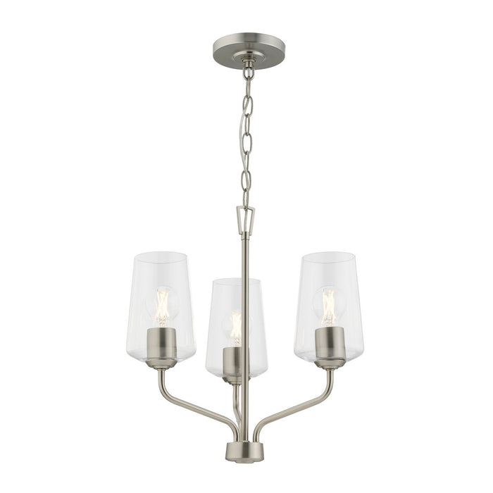Myhouse Lighting Progress Lighting - P400440-009 - Three Light Chandelier - Celino - Brushed Nickel