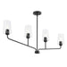 Myhouse Lighting Progress Lighting - P400441-031 - Four Light Linear Chandelier - Celino - Black