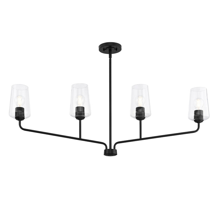 Myhouse Lighting Progress Lighting - P400441-031 - Four Light Linear Chandelier - Celino - Black