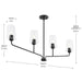 Myhouse Lighting Progress Lighting - P400441-031 - Four Light Linear Chandelier - Celino - Black