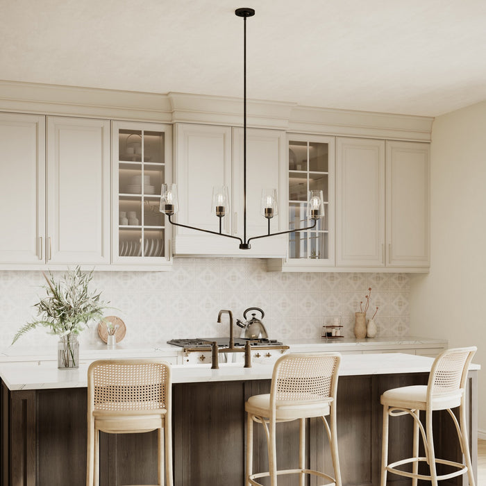 Myhouse Lighting Progress Lighting - P400441-031 - Four Light Linear Chandelier - Celino - Black