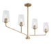 Myhouse Lighting Progress Lighting - P400441-177 - Four Light Linear Chandelier - Celino - Champagne Bronze