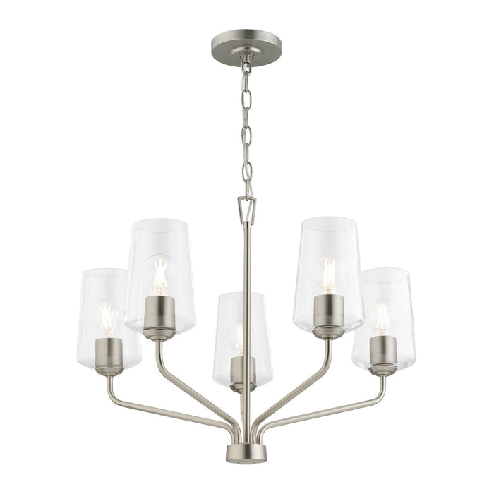 Myhouse Lighting Progress Lighting - P400442-009 - Five Light Chandelier - Celino - Brushed Nickel