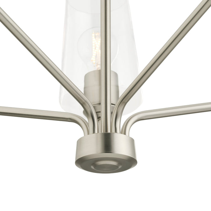 Myhouse Lighting Progress Lighting - P400442-009 - Five Light Chandelier - Celino - Brushed Nickel