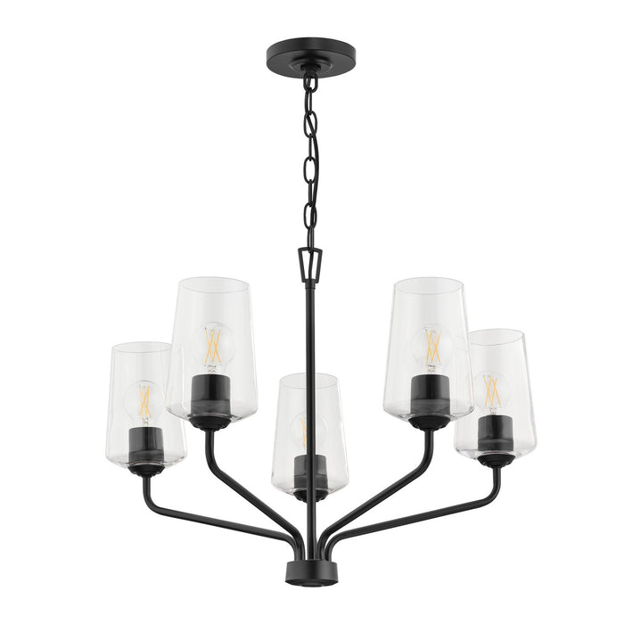 Myhouse Lighting Progress Lighting - P400442-031 - Five Light Chandelier - Celino - Black